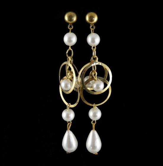 Pearl Pierced Drop Earrings  (approx.50p each)
