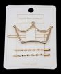 Twist Hair slides & Crown Clip Set (60p per card)