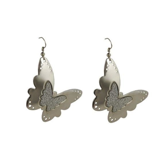 Butterfly Pierced Drop Earrings (55p each)