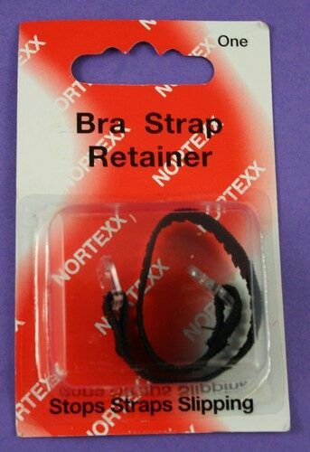 Black bra strap retainer