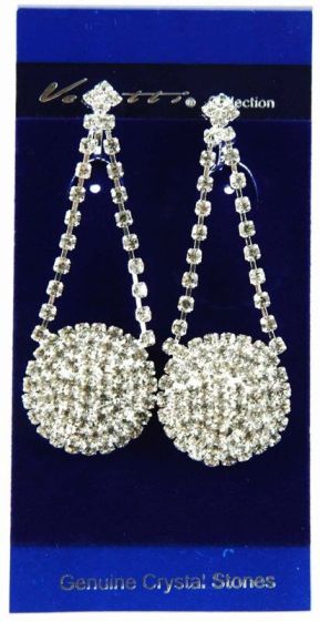 Venetti Diamante  Clip-On Drop Earrings (£2.20 per Pair)
