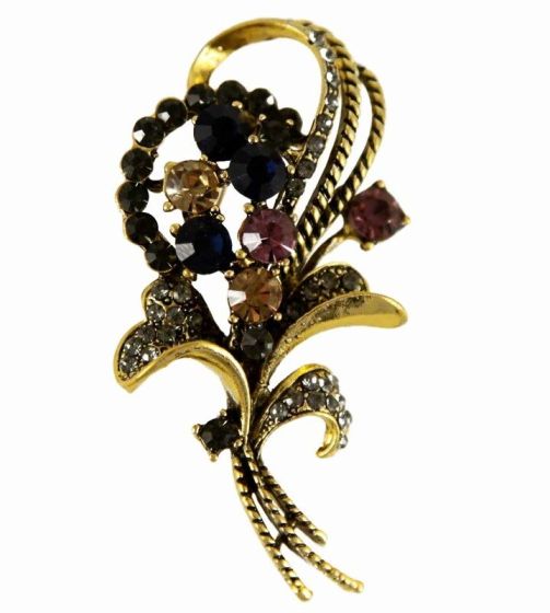 Venetti Diamante Flower Brooch (£1.30 Each)