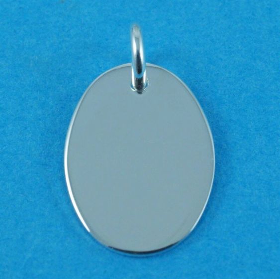 Silver Plain Oval Pendant (£3.60 Each)