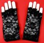 Black Fingerless Lace Gloves (£1.50 Per Pair)