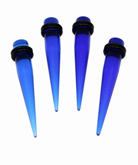 Blue Transparent Tapers (8mm x 53.50mm)