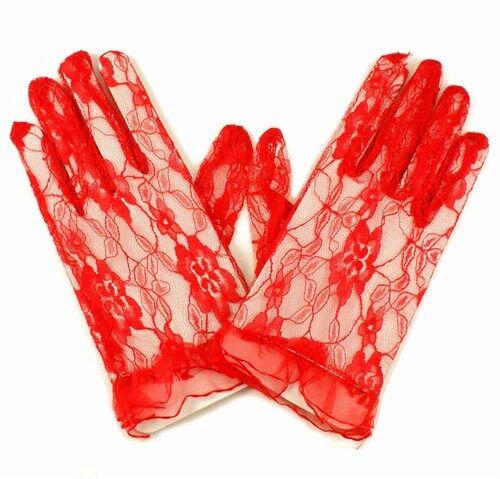 Ladies Short Lace Fingerless Evening Gloves (£1.25 per pair)