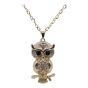 Diamante Owl Pendant
