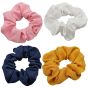 Assorted chiffon scrunchies
In assorted colour of Baby Pink, Mustard, Navy and White.
12 Scrunchies Per Pack.