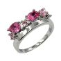 Boxed Diamante Pink Rings