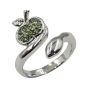 Boxed Diamante Apple Rings