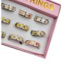 Boxed Stainless Steel Love Rings