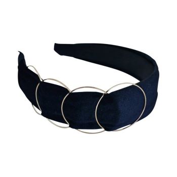 Gold Ring Velvet Headband