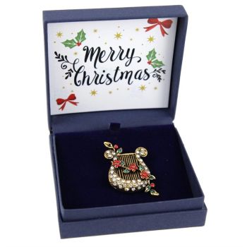 Christmas Harp Brooch Gift Offer (£2.40 Each)