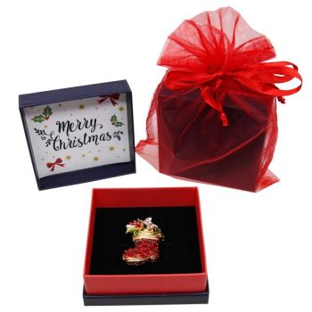 Christmas Stocking Brooch Gift Offer (£1.65 Each)