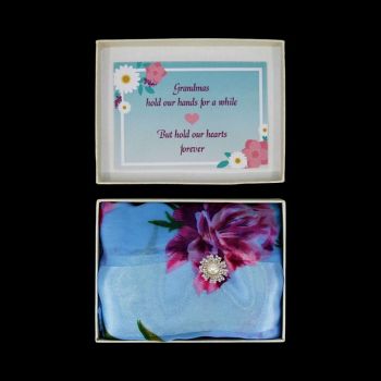 Grandma Scarf And Brooch Set (£2.10 Each)