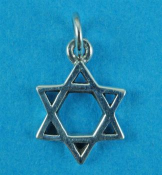 Silver Star Of David Pendant 