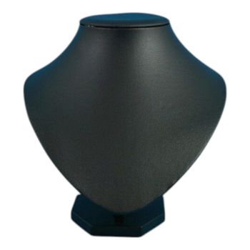7" Black Leatherette Bust