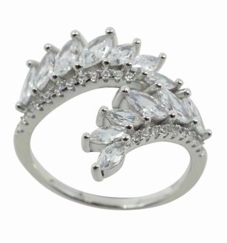Silver Clear CZ Ring