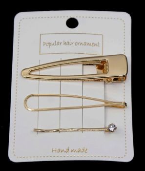 Assorted Hair Slides & Concord Clip (60p per card)
