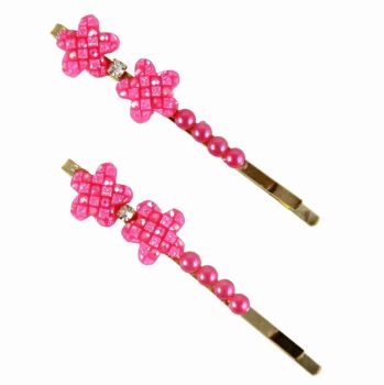 Venetti Flower Hair Slides (Approx 30p Per Card; 15p Per Slide)