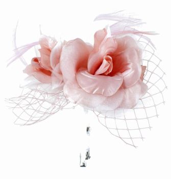 Fabric Flower Fascinator & Brooch (£2.50 Each)