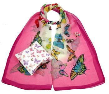 Spring/Summer Offer - Butterfly Scarf & Brooch Set (£2.26 Each)