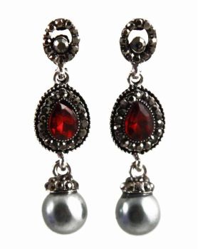 Pearl Pierced Drop Earrings (£1.20 per Pair)