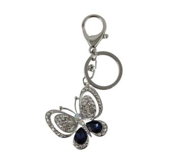 Diamante Butterfly Bag Charm (£1.30 each)