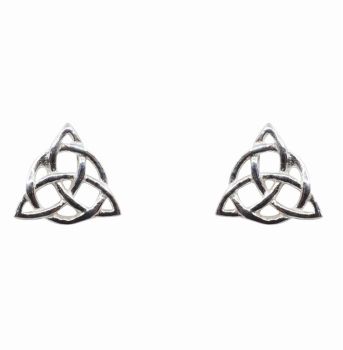 Silver Celtic Stud Earrings