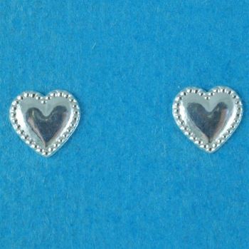 Silver Heart Stud Earrings £2.70 Each