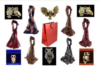 Owl Scarves Offer (Approx: £3.00 per Set)