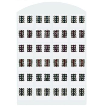 Diamante Pierced Stud Earrings Stand (60p Per Pair)
