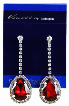 Venetti Diamante Pierced Tear Drop Earrings (£1.25 per Pair)