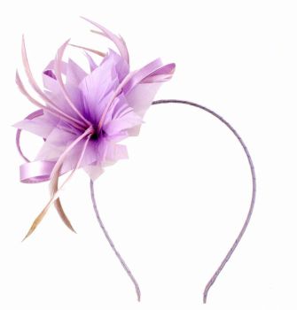 Satin & Feather Flower Fascinator (£4.25 Each)