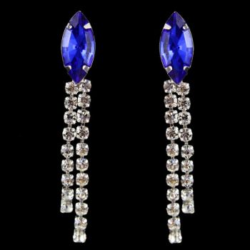Diamante Pierced Stud Ear Drops (95p Each)
