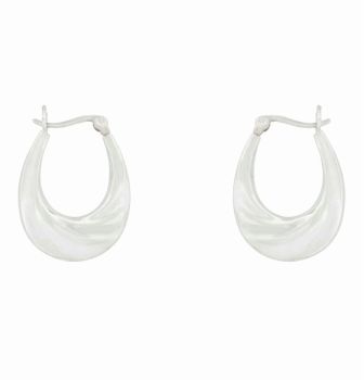 Silver Creole Earrings