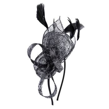 Sinamay & Lurex Flower Fascinator
