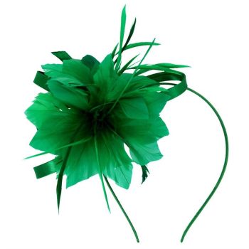 Satin & Feather Flower Fascinator (£4.75 Each)