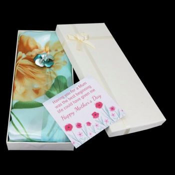 Mother's Day Scarf And Brooch Set (£2.50 Each)