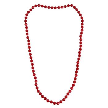 Venetti collection, Red glass pearl necklace with knot detail.
Measuring approx 30 inches long.
Pearls measuring approx 8mm in diameter.
Pack of 3.
