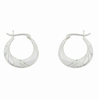 Silver Creole Earrings