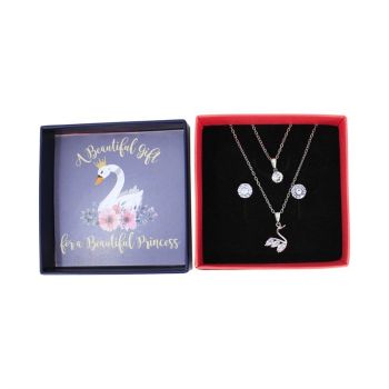 Boxed Cz Swan Set (£2.00 Each)