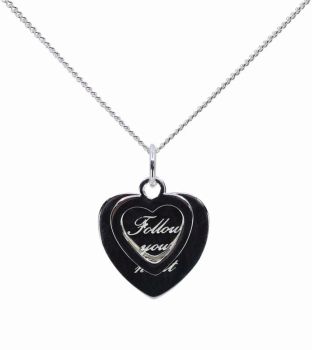 Silver Follow Your Heart Pendant