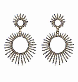 Pierced drop earrings with genuine Clear crystal stones

Measuring approx. 8.8cm long x 5.5cm wide


Presented on a display card on a clear bag with a hole for easy display

Sold as Pack of 3 or 4 assorted