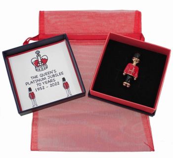 Boxed Enamelled Queens Guard Brooch (£1.90 Each)