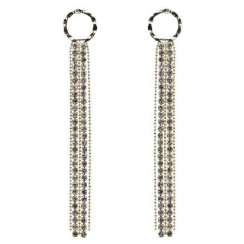 Diamante Pierced Drop Earrings (£1.50 Per Pair)