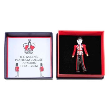 Boxed Enamelled Queens Guard Brooch (£2.40 Each)