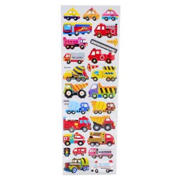 Assorted Embossed Construction Stickers