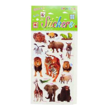 Assorted Embossed Animal Stickers (30p per sheet)