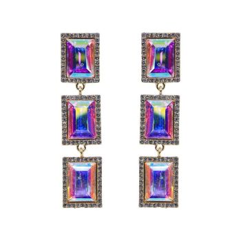 Diamante Pierced Drop Earrings (£2.20 per pair)